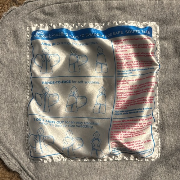 Gray, Newborn, Halo Swaddle Sleepsack - Picture 4 of 4